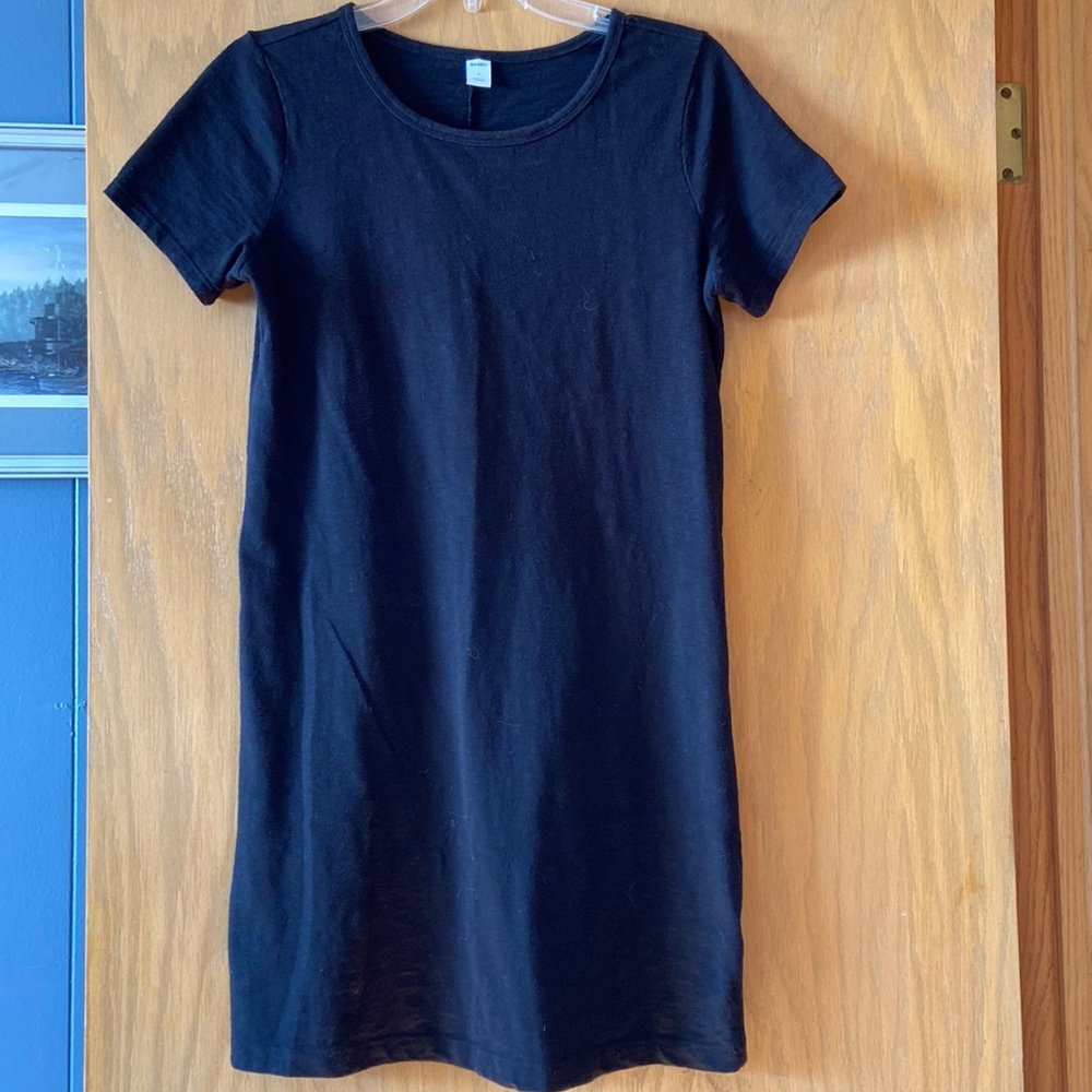 Black Basic T-shirt Dress